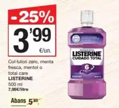 SPAR Fragadis Listerine - col-lutori zero oferta