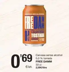 SPAR Fragadis Free damm - cervesa sense alcohol oferta
