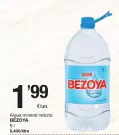 SPAR Fragadis Bezoya - aigua mineral natural oferta