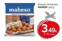 Condis Maheso - bunyols de bacalla oferta
