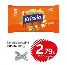 Condis Krissia - barretes de surimi oferta