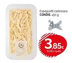 Condis Condis - espaguetti carbonara oferta