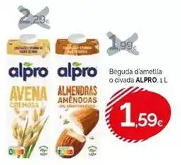 Condis Alpro - beguda d'ametlla o civada oferta