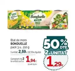 Condis Bonduelle - blat de moro oferta