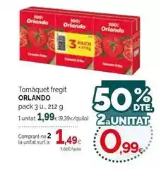Condis Orlando - tomaquet fregit oferta