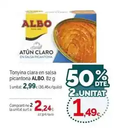 Condis Albo - tonyina clara en salsa picantona oferta