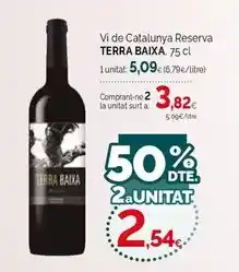 Condis Terras gauda - vi de catalunya reserva oferta