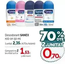 Condis Sanex - desodorant roll-on oferta