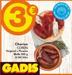 Gadis Coren - chorizo oferta