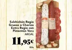Gadis Argal - salchichon grueso o chorizo extra regio con pimenton vera oferta