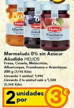 Gadis Helios - mermelada 0% sin azucar anadido oferta