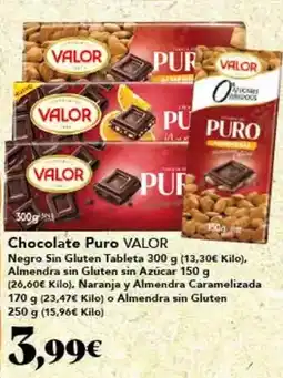 Gadis Valor - chocolate puro oferta