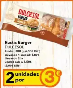 Gadis Dulcesol - rustic burger oferta