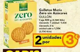 Gadis Gullón - galletas maria zero sin azucares oferta