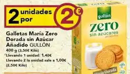 Gadis Gullón - galletas maria zero dorada sin azucar anadido oferta