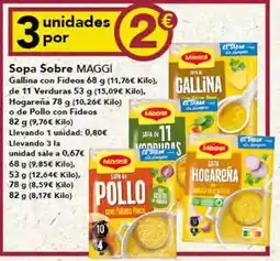 Gadis Maggi - sopa sobre oferta