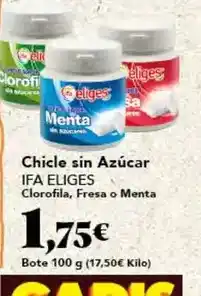 Gadis Ifa eliges - chicle sin azucar oferta