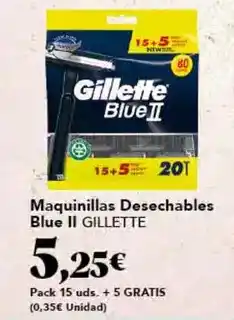 Gadis Gillette - maquinillas desechables blue ii oferta