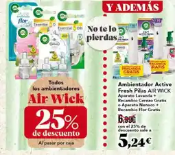 Gadis Air wick - ambientador active fresh pilas oferta