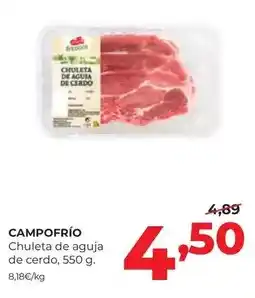 Alimerka Campofrío - chuleta de aguja de cerdo oferta