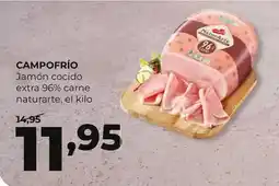Alimerka Campofrío - jamon cocido extra 96% carne naturarte oferta