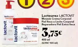 Gadis Lactovit - mousse crema corporal piel seca o leche corporal reparadora piel extra seca oferta