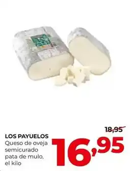 Alimerka Los payuelos - queso de oveja semicurado pata de mulo oferta
