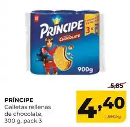 Alimerka Príncipe - galletas rellenas de chocolate oferta