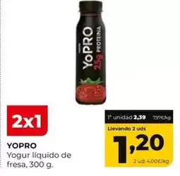 Alimerka Yopro - yogur liquido de fresa oferta