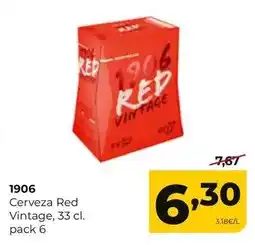 Alimerka 1906 - cerveza red vintage oferta