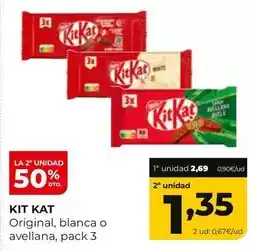 Alimerka Nestlé - kit kat oferta