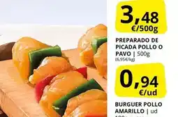 Supermercados MAS Preparado de picada pollo o pavo oferta