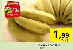 Supermercados MAS Mas - plátano canario oferta