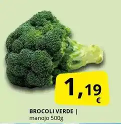 Supermercados MAS Brocoli verde oferta