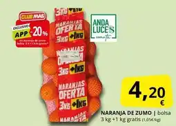 Supermercados MAS Mas - naranja de zumo oferta