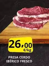 Supermercados MAS Presa cerdo ibérico fresco oferta