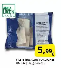 Supermercados MAS Baresa - filete bacalao porciones oferta