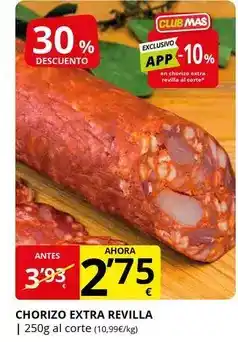 Supermercados MAS Chorizo extra revilla oferta