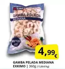 Supermercados MAS Exkimo - gamba pelada mediana oferta