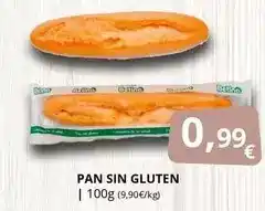Supermercados MAS Pan sin gluten oferta