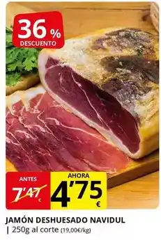 Supermercados MAS Navidul - jamon deshuesado oferta