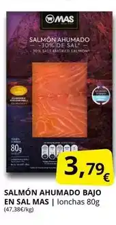 Supermercados MAS Mas - salmon ahumado bajo en sal oferta