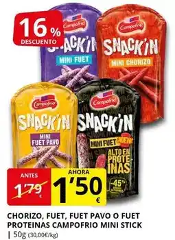 Supermercados MAS Campofrío - chorizo oferta