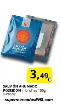 Supermercados MAS Poseidon - salmón ahumado oferta