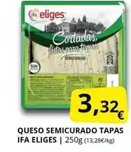 Supermercados MAS Ifa eliges - queso semicurado oferta
