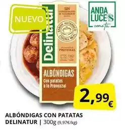 Supermercados MAS Anda - albóndigas con patatas oferta