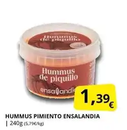 Supermercados MAS Ensalandia - hummus pimiento ensaladia oferta