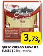 Supermercados MAS Ifa eliges - queso curado tapas oferta