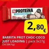 Supermercados MAS Just loading - barrita prot choc-coco just oferta