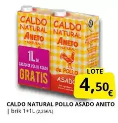 Supermercados MAS Aneto - caldo natural pollo asado oferta